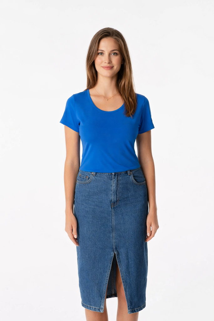 Schweißresistentes Damen Baumwollshirt CityZen® - Klassischer Schnitt