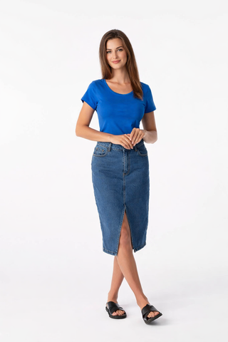 Schweißresistentes Damen Baumwollshirt CityZen® - Klassischer Schnitt