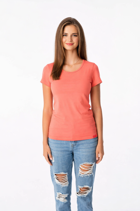 Schweißresistentes Damen Baumwollshirt CityZen® - Klassischer Schnitt