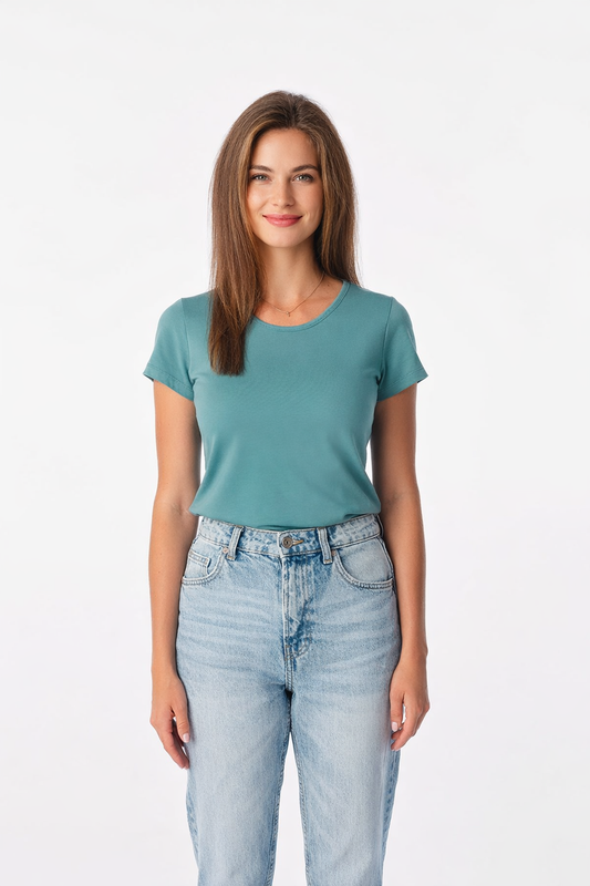 Schweißresistentes Damen Baumwollshirt CityZen® - Klassischer Schnitt