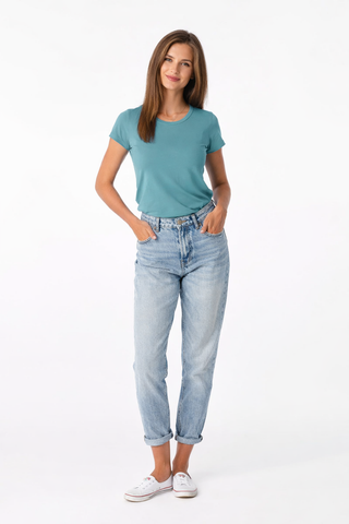 Schweißresistentes Damen Baumwollshirt CityZen® - Klassischer Schnitt