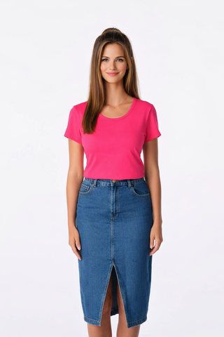 Schweißresistentes Damen Baumwollshirt CityZen® - Klassischer Schnitt