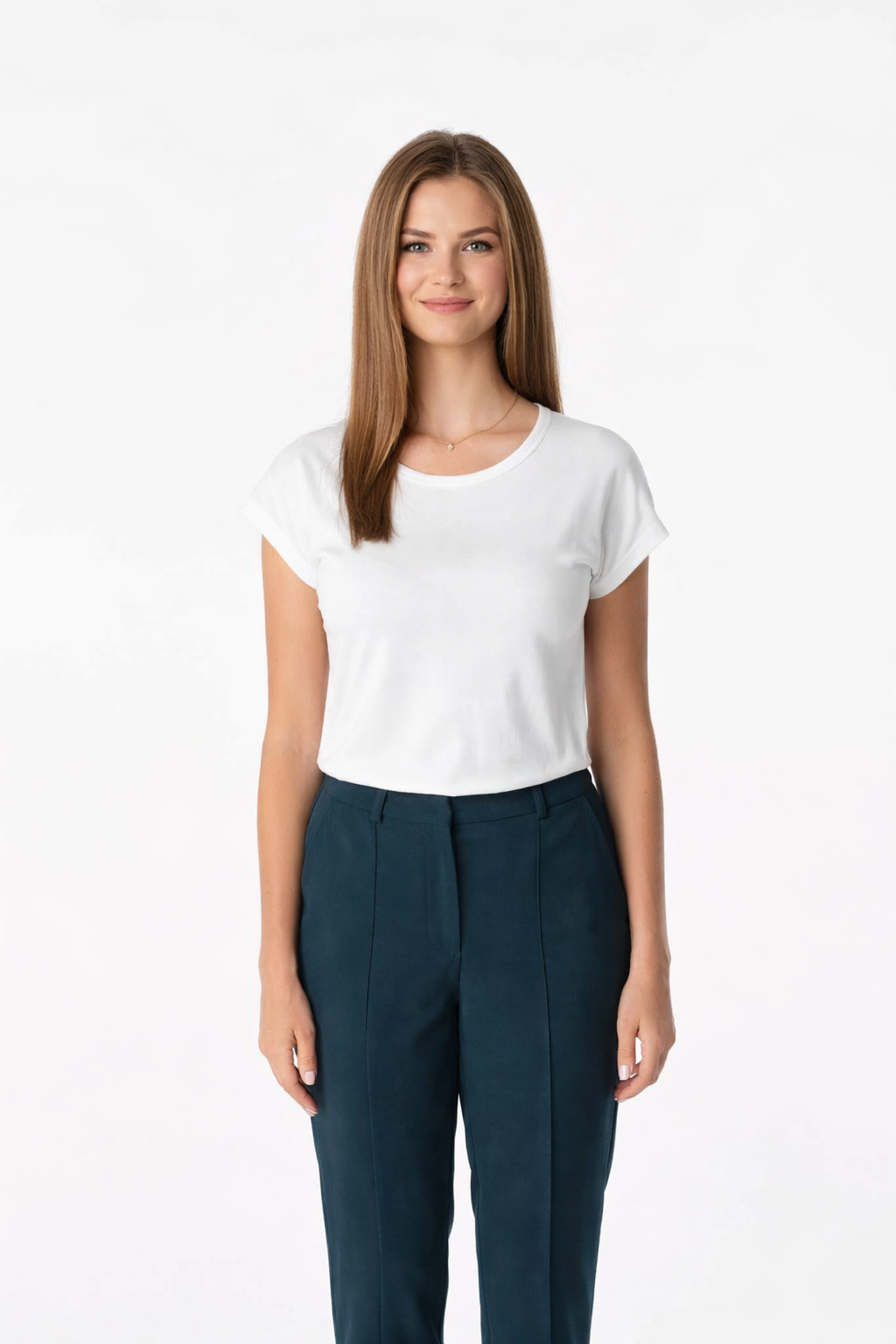 Schweißresistentes Damen Baumwollshirt CityZen® - Klassischer Schnitt