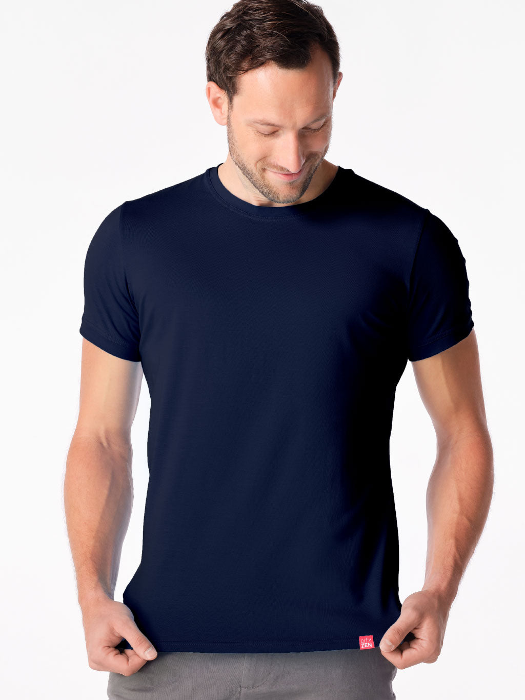 Antischweiß Herren Slim-Fit Shirt CityZen® - Rundhals