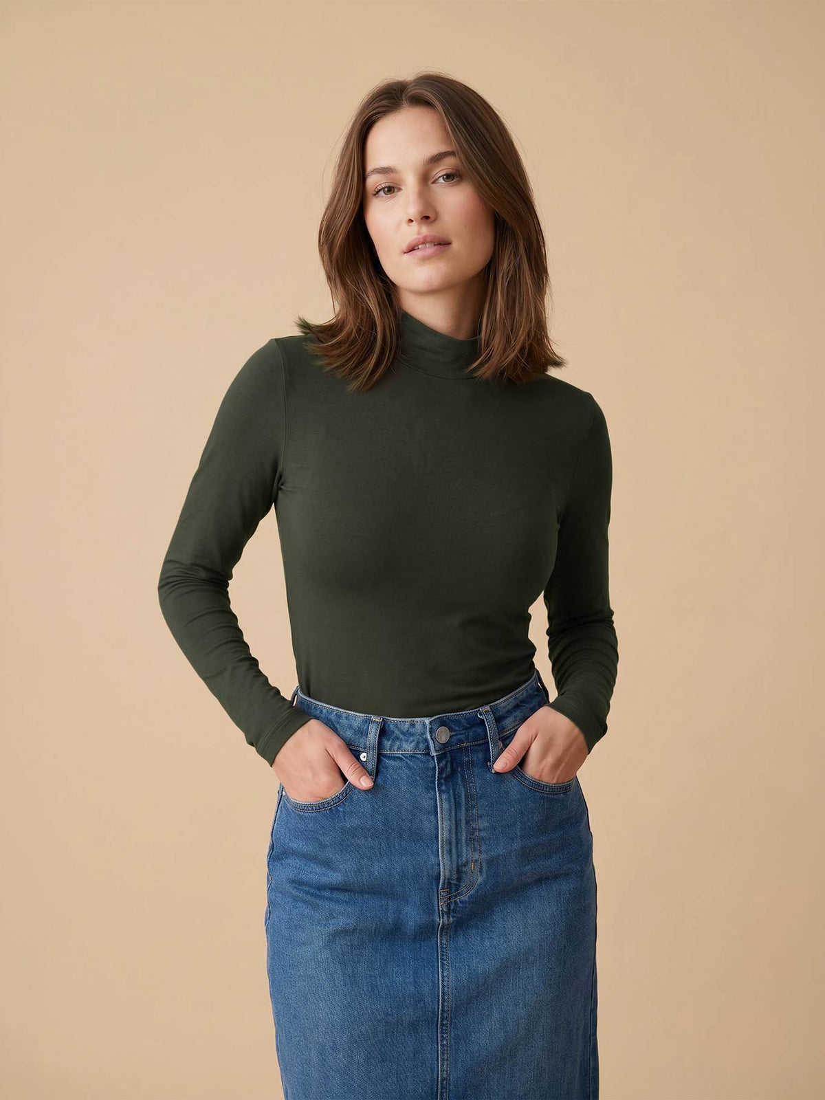 CityZen®  Damen Langarmshirt GERA mit Kragen