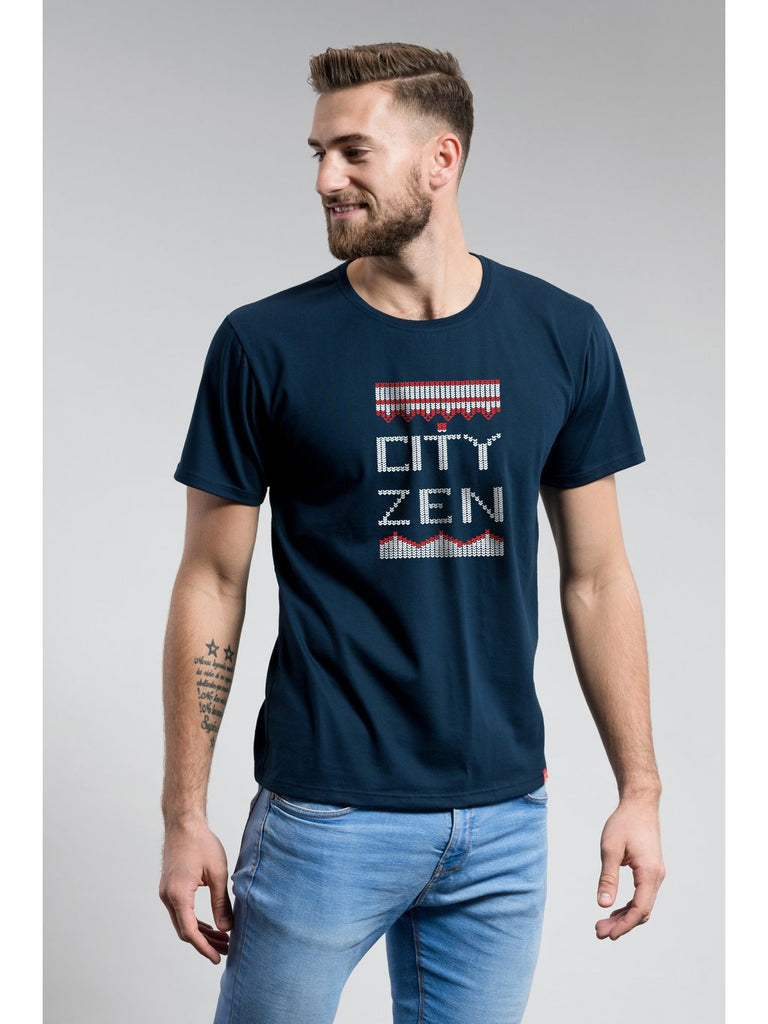 Antischweiß Herren Baumwollshirt CityZen® - Rundhals - Weihnachtsedition