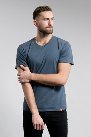 Antischweiß Herren Baumwollshirt CityZen® - V-Ausschnitt