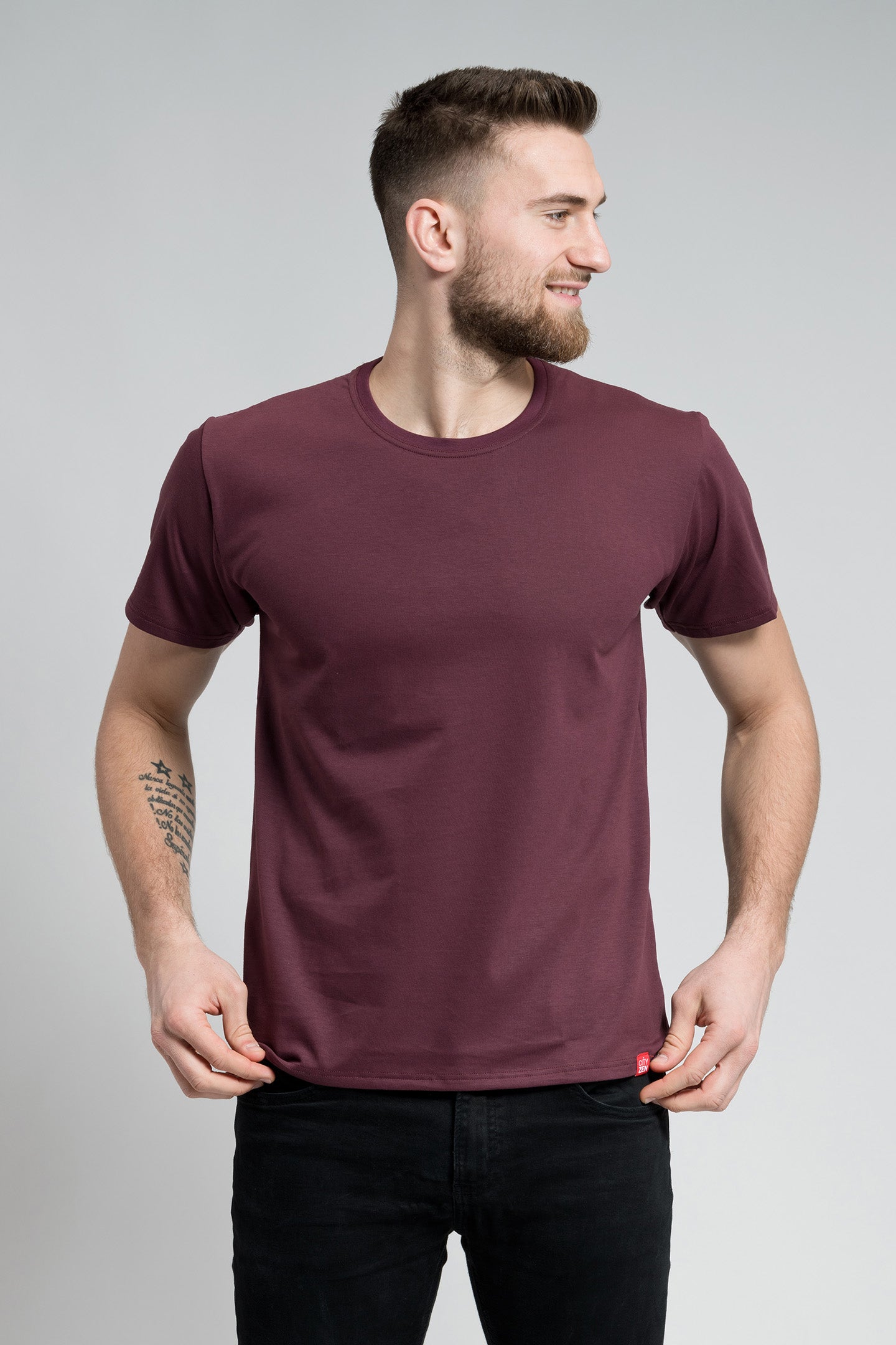 Antischweiß Herren Baumwollshirt CityZen® - Rundhals